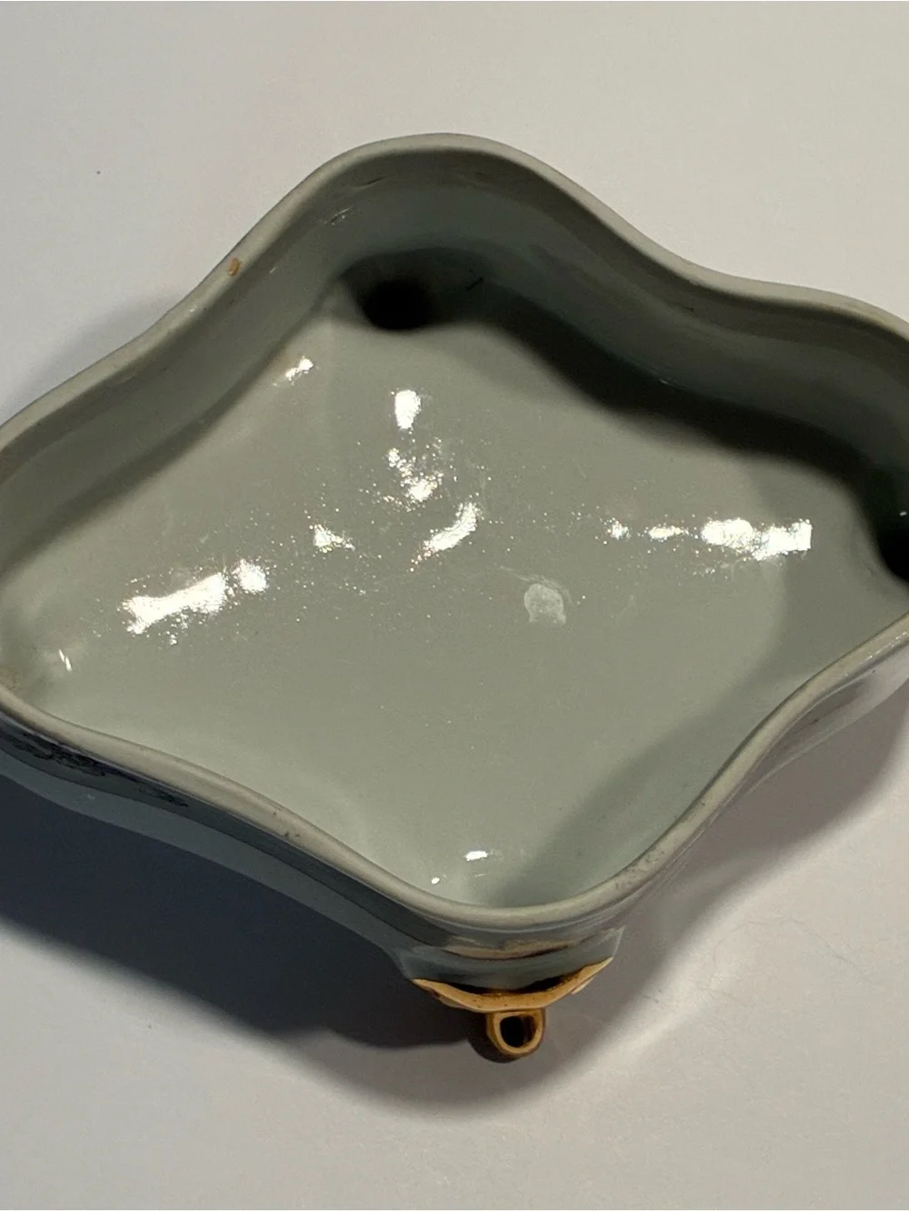 Vintage Jugoporcelan Titov Veles Yugoslavia Porcelain Trinket Jewelry Box